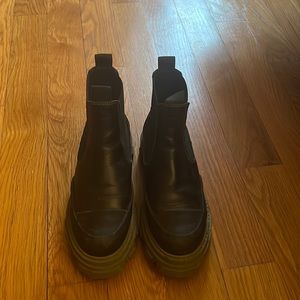 Ganni Lug Sole Chelsea Boots - Size 39